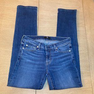 Dark Blue Denim Jeans 7 For All Mankind